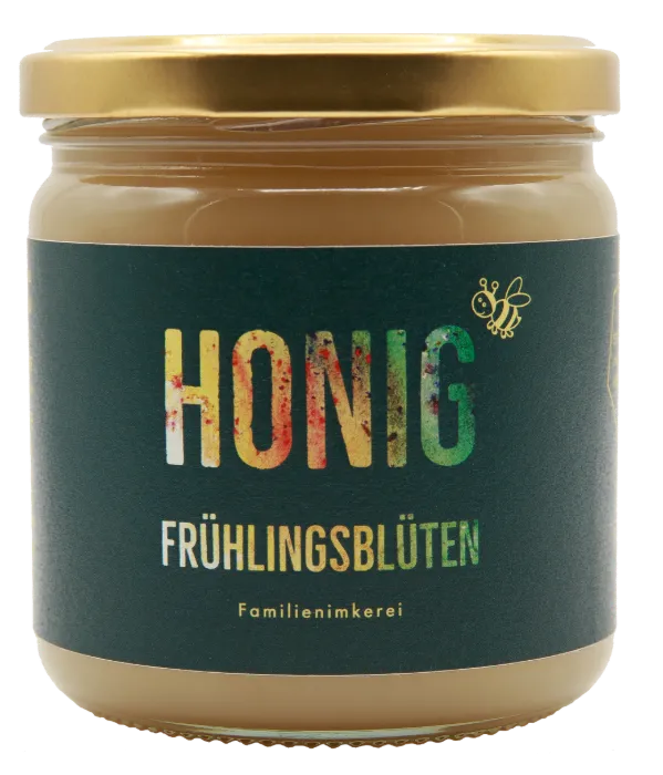 Glas Frühlingsblütenhonig