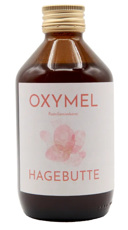 Flasche Oxymel Hagebutte